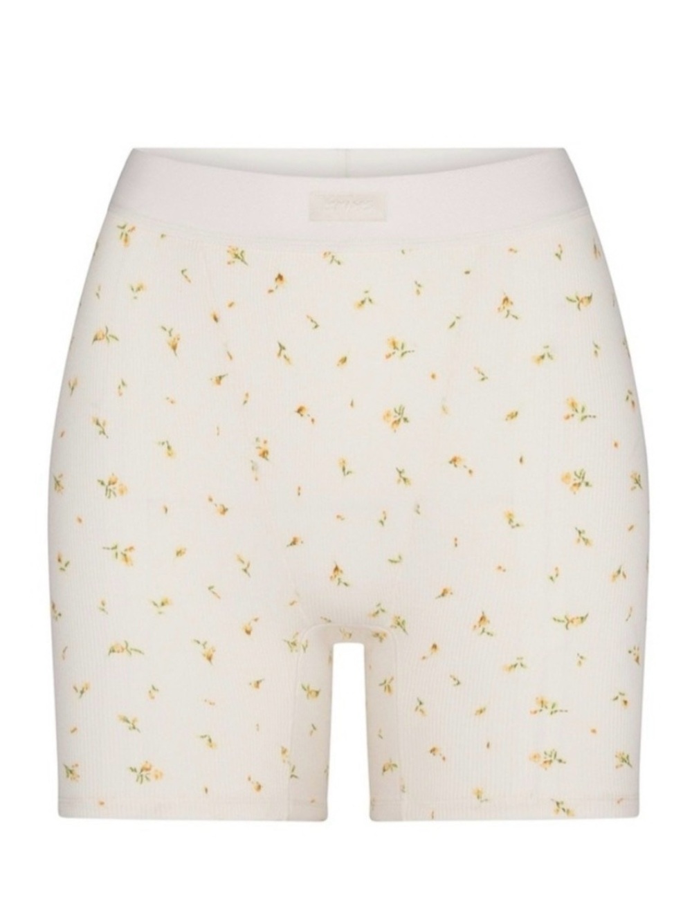 SKIMS Cotton Rib Boxer Marigold Rosebud Print Size M